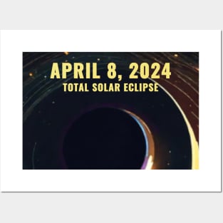 April 8, 2024 Total Solar Eclipse Totality USA Posters and Art